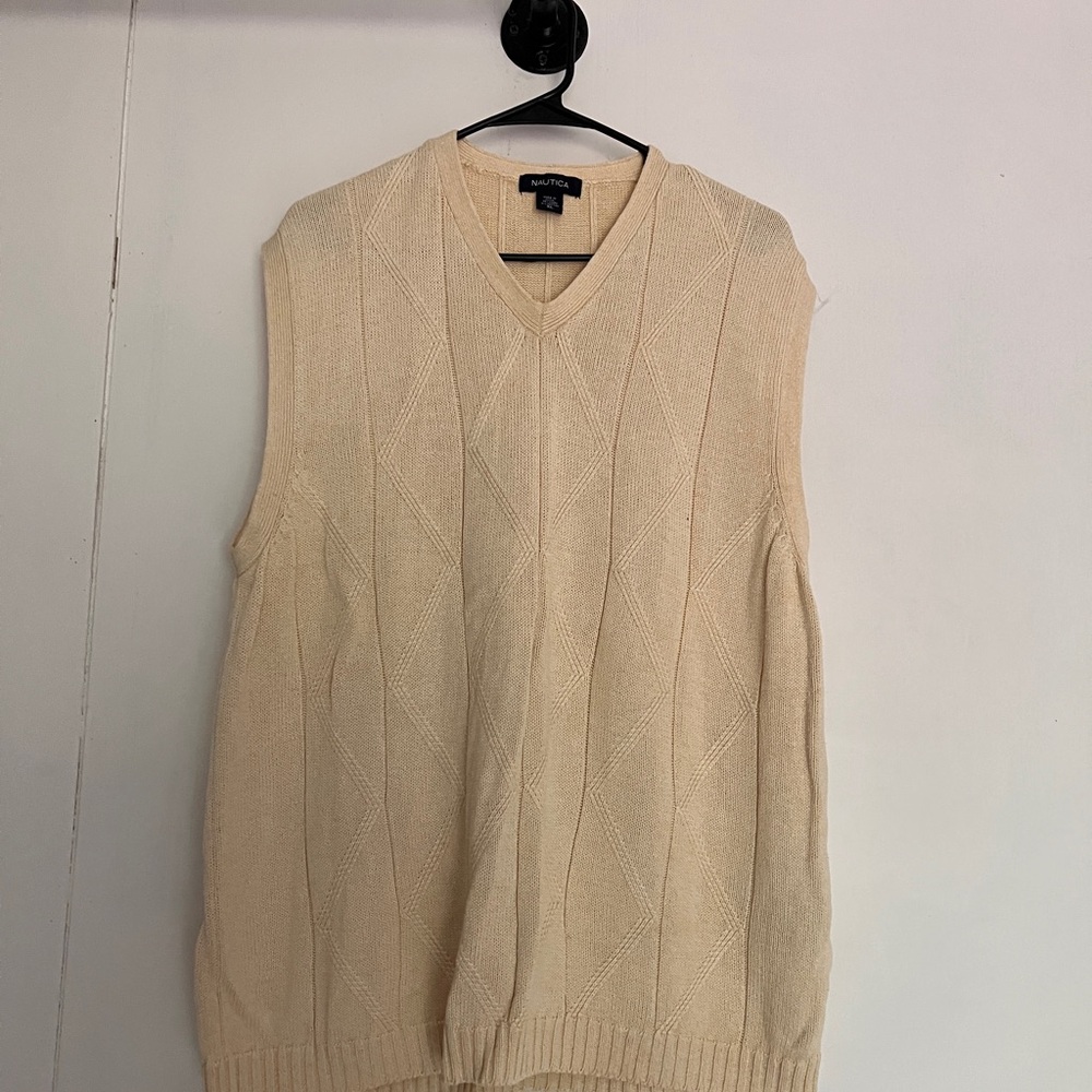 Nautica Cream Sweater Vest